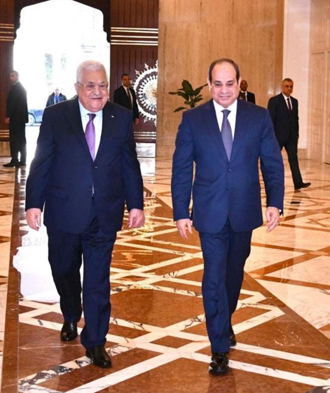 الرئيس السيسي ومحمود عباس