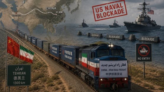 قطارات الصين تنقذ طهران