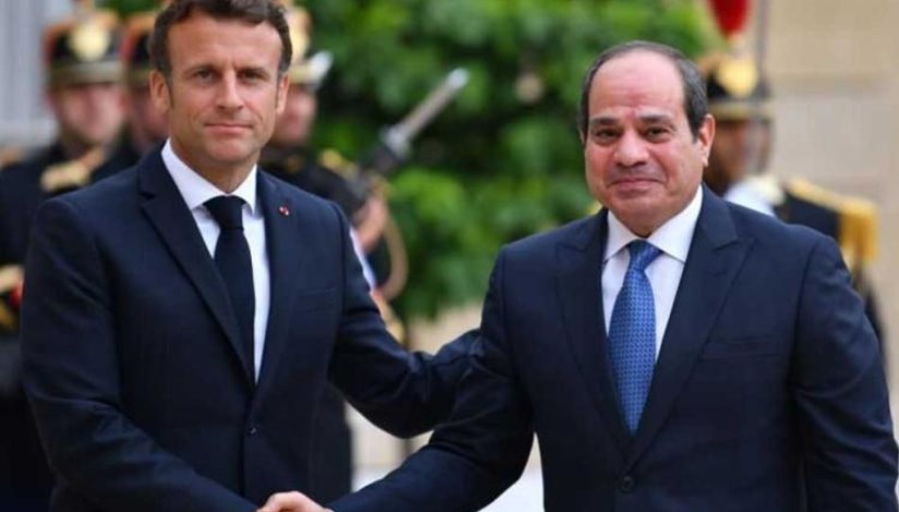 الرئيس السيسي وماكرون