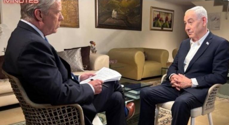 نتنياهو خلال مقابلة مع CBS