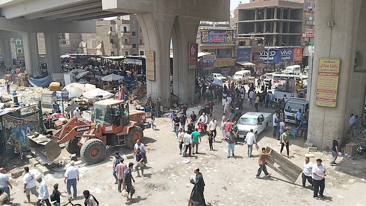 حملة مكبرة لرفع الإشغالات والتعديات بشارع ناهيا
