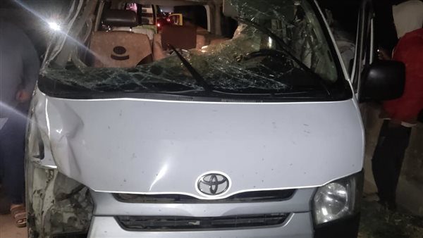 حادق إنقلاب ميكروباص ببورسعيد