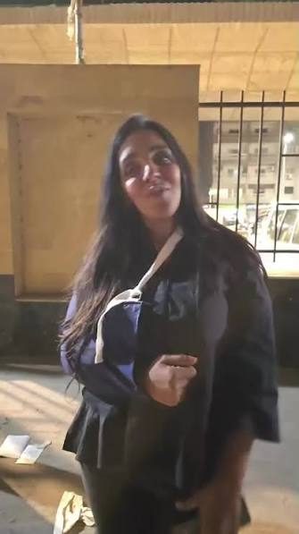 كنزي المصابة وصديقة هدير