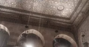 السقف الأثري لمجموعة السلطان الظاهر برقوق