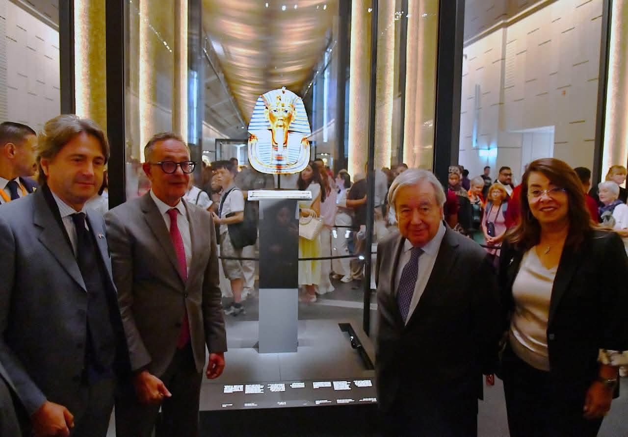 الأمين العام للأمم المتحدة يزور المتحف المصري الكبير ويشيد بعراقة الحضارة المصرية وتراثها الإنساني